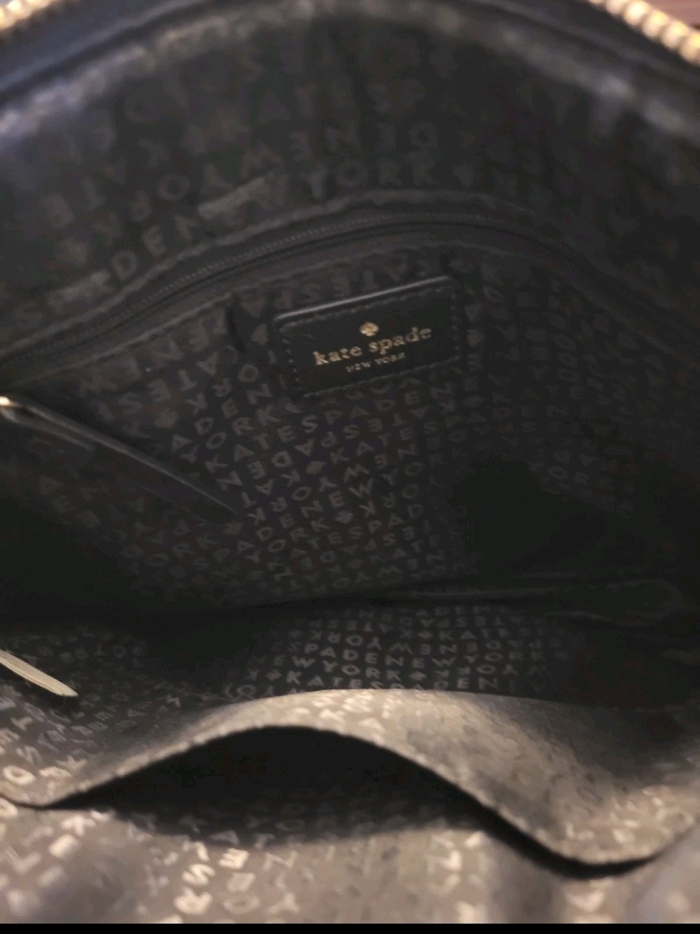 Kate Spade Black Saffiano Leather Crossbody Bag Gold Hardware Authentic - Picture 6 of 9